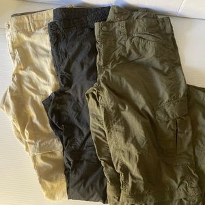 Lot of 3 Convertible Pants